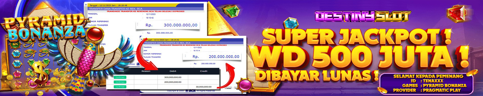 DestinySlot Situs Slot Online Pay4D Terpercaya